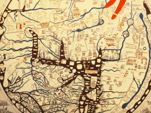 Hereforder Mappa Mundi, ca. 13. Jhd.